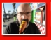 Venice Beach - Michael geniesst ein Corndog