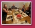 Abschluss ein tolles BBQ mit riesigen Steaks, Melonenstcken und Salat