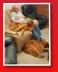 zu Hause - Craig erholt sich auf der Couch mit den Hunden Orla und Mac