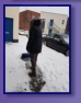 Erste mal Schneeschaufeln