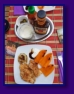 BBQ - diesmal Kotlett mit Paprika und Pfirsich