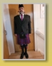 Michael mit neuem Kilt  (Preston Lodge High School)