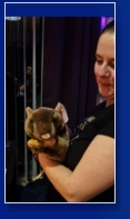 Anna mit einer Handpuppenmaus